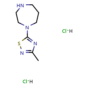 5-(1,4-diazepan-1-yl)-3-methyl-1,2,4-thiadiazole dihydrochloride
