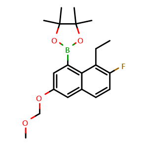 2-[8-ethyl-7-fluoro-3-(methoxymethoxy)-1-naphthyl]-4,4,5,5-tetramethyl-1,3,2-dioxaborolane