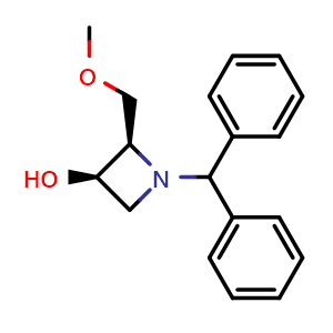 cis-1-benzhydryl-2-(methoxymethyl)azetidin-3-ol