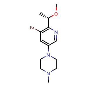 1-[5-bromo-6-[(1S)-1-methoxyethyl]-3-pyridyl]-4-methyl-piperazine