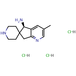 (5R)-3-methylspiro[5,7-dihydrocyclopenta[b]pyridine-6,4'-piperidine]-5-amine trihydrochloride