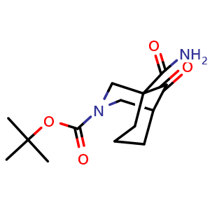 tert-butyl 1-carbamoyl-9-oxo-3-azabicyclo[3 3 1]nonane-3-carboxylate