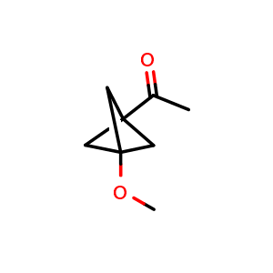 Chemical structure of 1-(3-methoxy-1-bicyclo[1 1 1]pentanyl)ethanone , CAS 2091508-74-4, AChemBlock W165733