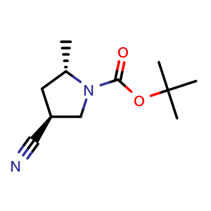tert-butyl (2S,4S)-4-cyano-2-methyl-pyrrolidine-1-carboxylate