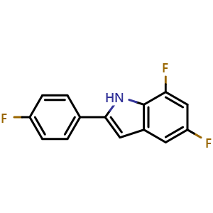 5,7-difluoro-2-(4-fluorophenyl)-1H-indole
