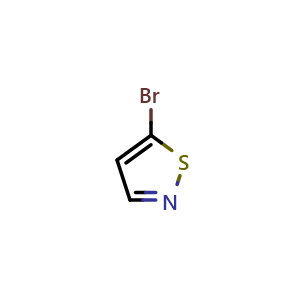 Chemical structure of 5-bromoisothiazole , CAS 54390-97-5, AChemBlock W165788