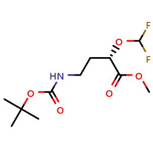 methyl (2S)-4-(tert-butoxycarbonylamino)-2-(difluoromethoxy)butanoate