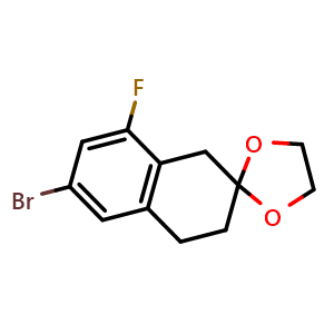 6'-bromo-8'-fluoro-spiro[1,3-dioxolane-2,2'-tetralin]