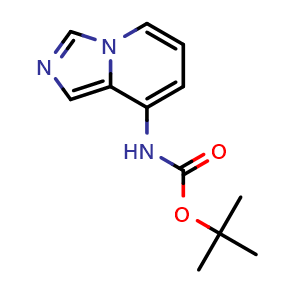 Chemical structure of tert-butyl N-imidazo[1,5-a]pyridin-8-ylcarbamate , CAS 697739-14-3, AChemBlock W165850