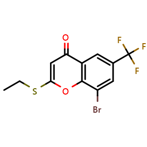 8-bromo-2-ethylsulfanyl-6-(trifluoromethyl)chromen-4-one