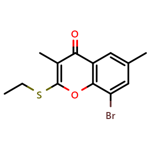 8-bromo-2-ethylsulfanyl-3,6-dimethyl-chromen-4-one