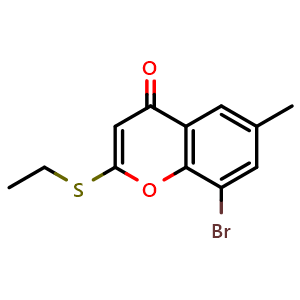 8-bromo-2-ethylsulfanyl-6-methyl-chromen-4-one