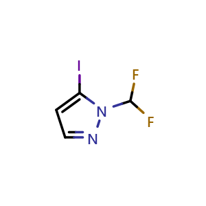 1-(difluoromethyl)-5-iodo-pyrazole