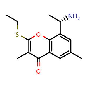 8-[(1S)-1-aminoethyl]-2-ethylsulfanyl-3,6-dimethyl-chromen-4-one