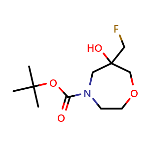 tert-butyl 6-(fluoromethyl)-6-hydroxy-1,4-oxazepane-4-carboxylate