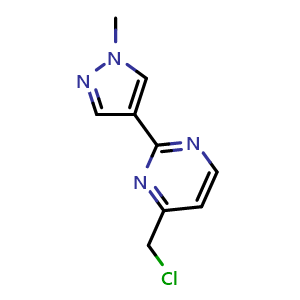 4-(chloromethyl)-2-(1-methylpyrazol-4-yl)pyrimidine