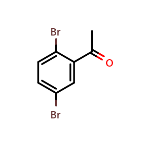 Chemical structure of 2',5'-Dibromoacetophenone , CAS 32937-55-6, AChemBlock W166043