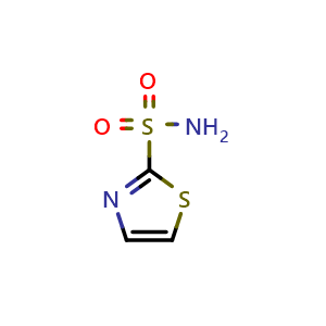 Chemical structure of 1,3-thiazole-2-sulfonamide , CAS 113411-24-8, AChemBlock W166065