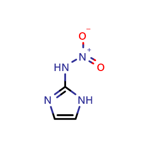 Chemical structure of N-nitro-1H-Imidazol-2-amine , CAS 123342-91-6, AChemBlock W166073