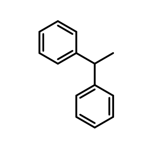 Chemical structure of 1,1-Diphenylethane , CAS 612-00-0, AChemBlock W166141