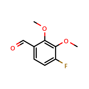 Chemical structure of 4-Fluoro-2,3-dimethoxybenzaldehyde , CAS 1364687-90-0, AChemBlock W166143