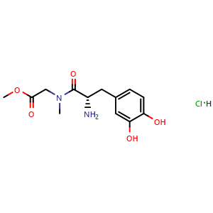 (S)-methyl 2-(2-amino-3-(3,4-dihydroxyphenyl)-N-methylpropanamido)acetate hydrochloride