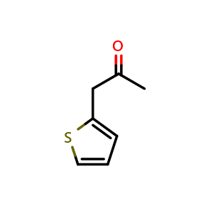 Chemical structure of 1-(Thiophen-2-yl)propan-2-one , CAS 15022-18-1, AChemBlock W166188