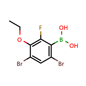 (4,6-Dibromo-3-ethoxy-2-fluorophenyl)boronic acid