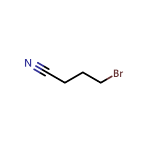 Chemical structure of 4-Bromobutyronitrile , CAS 5332-06-9, AChemBlock W166226