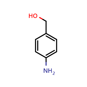 Chemical structure of 4-Aminobenzyl Alcohol , CAS 623-04-1, AChemBlock W166229