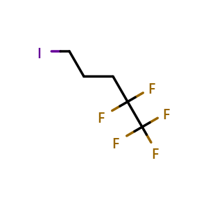 Chemical structure of 1,1,1,2,2-Pentafluoro-5-iodopentane , CAS 151556-31-9, AChemBlock W166252