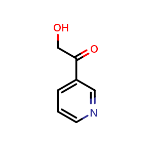 Chemical structure of 2-Hydroxy-1-(3-pyridyl)ethanone , CAS 104501-59-9, AChemBlock W166313