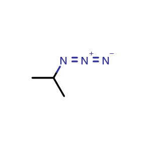 Chemical structure of 2-Azidopropane , CAS 691-57-6, AChemBlock W166320