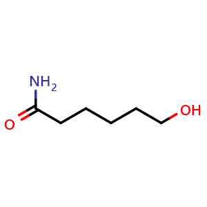 Chemical structure of 6-Hydroxyhexanamide , CAS 4547-52-8, AChemBlock W166344