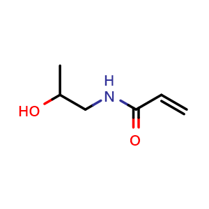 Chemical structure of N-(2-Hydroxypropyl)acrylamide , CAS 99207-50-8, AChemBlock W166360