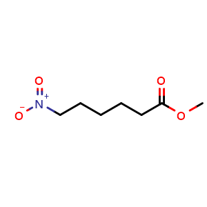 Chemical structure of Methyl 6-Nitrohexanoate , CAS 13154-40-0, AChemBlock W166375