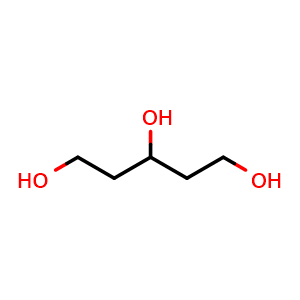 Chemical structure of 1,3,5-Pentanetriol , CAS 4328-94-3, AChemBlock W166398