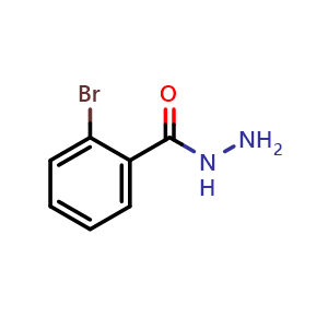 Chemical structure of 2-Bromobenzohydrazide , CAS 29418-67-5, AChemBlock W166410