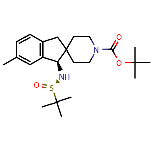 (R)-1'-Boc-1-[[(R)-tert-butylsulfinyl]amino]-6-methyl-1,3-dihydrospiro[indene-2,4'-piperidine]