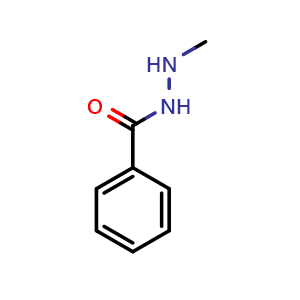 Chemical structure of N'-Methylbenzohydrazide , CAS 1660-24-8, AChemBlock W166424