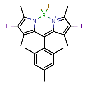 5,5-Difluoro-2,8-diiodo-10-mesityl-1,3,7,9-tetramethyl-5H-dipyrrolo[1,2-c:2',1'-f][1,3,2]diazaborinin-4-ium-5-uide