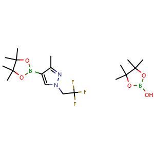 4,4,5,5-tetramethyl-1,3,2-dioxaborolan-2-ol compound with 3-methyl-4-(4,4,5,5-tetramethyl-1,3,2-dioxaborolan-2-yl)-1-(2,2,2-trifluoroethyl)-1H-pyrazole (1:1)