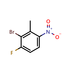 2-Bromo-1-fluoro-3-methyl-4-nitrobenzene