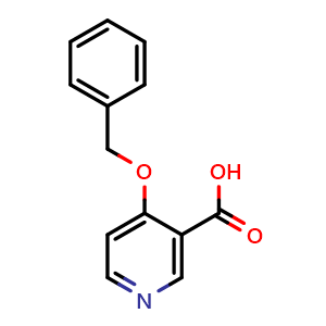 Chemical structure of 4-(Benzyloxy)nicotinic Acid , CAS 55055-30-6, AChemBlock W166518