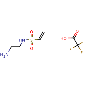Chemical structure of N-(2-Aminoethyl)ethenesulfonamide Trifluoroacetate , CAS 2845127-66-2, AChemBlock W166541