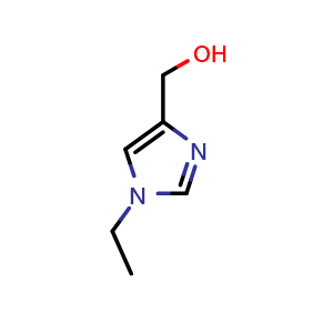 Chemical structure of (1-Ethyl-4-imidazolyl)methanol , CAS 215868-80-7, AChemBlock W166550