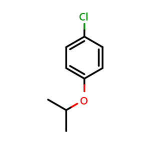 Chemical structure of 1-Chloro-4-isopropoxybenzene , CAS 51241-43-1, AChemBlock W166577