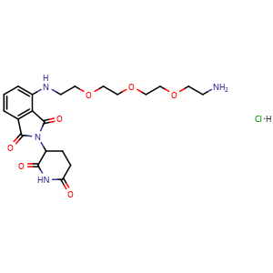 4-((2-(2-(2-(2-aminoethoxy)ethoxy)ethoxy)ethyl)amino)-2-(2,6-dioxopiperidin-3-yl)isoindoline-1,3-dione hydrochloride