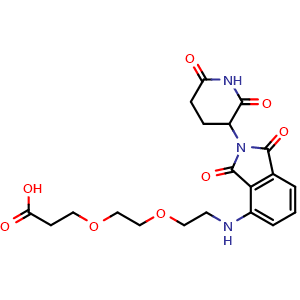 3-(2-(2-((2-(2,6-dioxopiperidin-3-yl)-1,3-dioxoisoindolin-4-yl)amino)ethoxy)ethoxy)propanoic acid