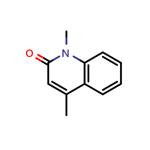 Chemical structure of 1,4-Dimethylquinolin-2(1H)-one , CAS 2584-47-6, AChemBlock W166734